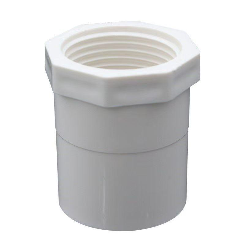 Złączka PVC do wody akwariowej - kształtki rurowe do akwarium z gwintami wewnętrznymi i zewnętrznymi (20/25/32/40 / 50mm)