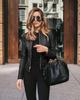 Women's PU Leather Suit Jacket
