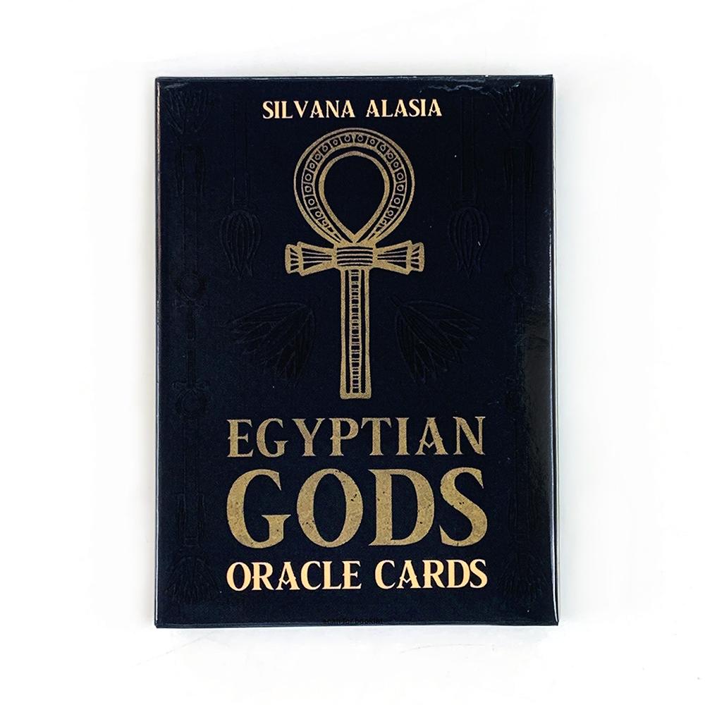 Egyptian Gods Oracle Cards 36pcs Tarot Cards English Wisdom Divination Board Deck Edition Playing Game Family gathering Game