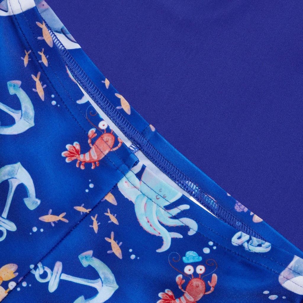 Speedo Childrens/Kids Digital Print Short-Sleeved Rash Guard Set