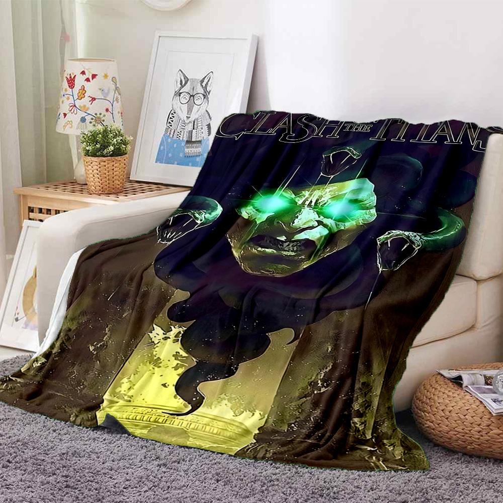 1pc Clash of the Titans Blanket Polyester Fiber, All Season Comfort for Sofa, Bed, Office, Car, Camping Ideal Home Decor & Gift, Office Comfort