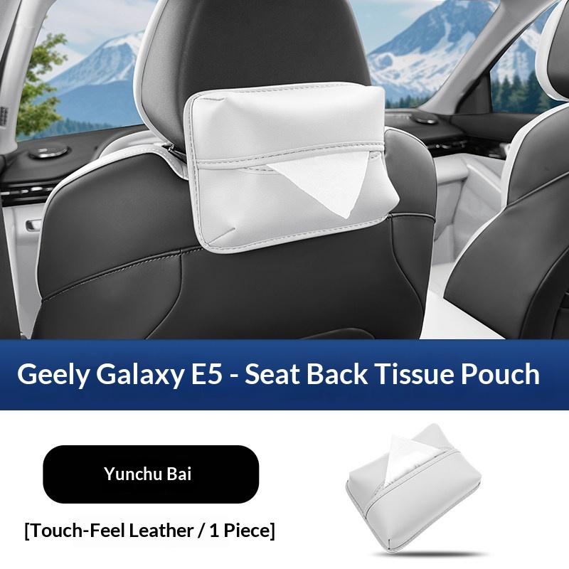For Geely Galaxy E5/EX5 Car Seat Tissue Box Hanging Paper Towel Holder Strap Napkin Bag Interior