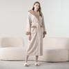 In-Stock Extra Long Hooded Jacquard Velvet Women's Bathrobe and Pajamas for Autumn/Winter