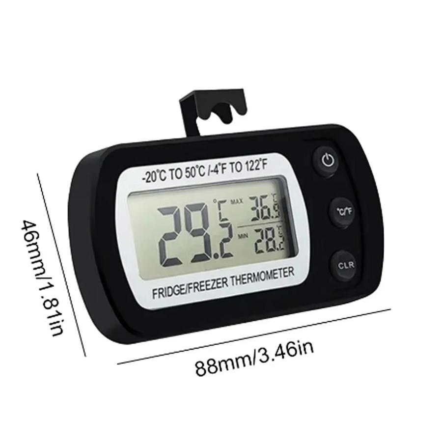 Chladnička Teploměr s háčkem proti vlhkosti Chladnička Mraznička Elektrický LCD displej Digitální teploměr Monitor teploty