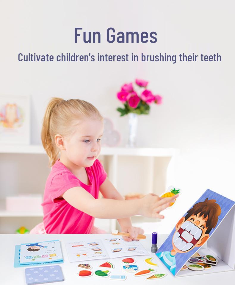 Tooth Brushing Habit Educational Board Game for Kids 3+ | Early Learning and Hand-Eye Coordination Toy