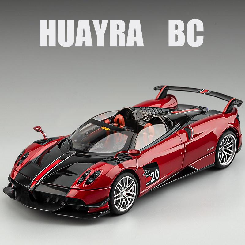 1/18 Pagani Huayra BC Supercar Alloy Car Diecasts & Toy Vehicles Car Model Sound and Light Παιχνίδια αυτοκινήτου για παιδιά Δώρα