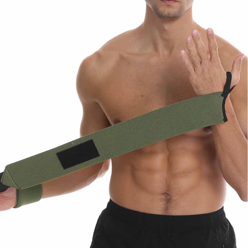 1pc Fitness Wrist Wraps Levantamento de peso Ginásio Alças de pulso Cross Training Acolchoado Polegar Brace Strap Power Hand Support Bar Pulseira