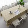 Luxurious Rectangular Cotton Linen Tablecloth with Tassel and Embroidery