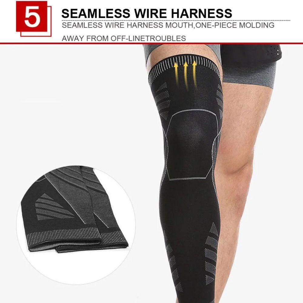 Slijtvaste Fitness Kniebeschermers Zweetabsorberende Compressie Knie Sleeve Dames Mannen