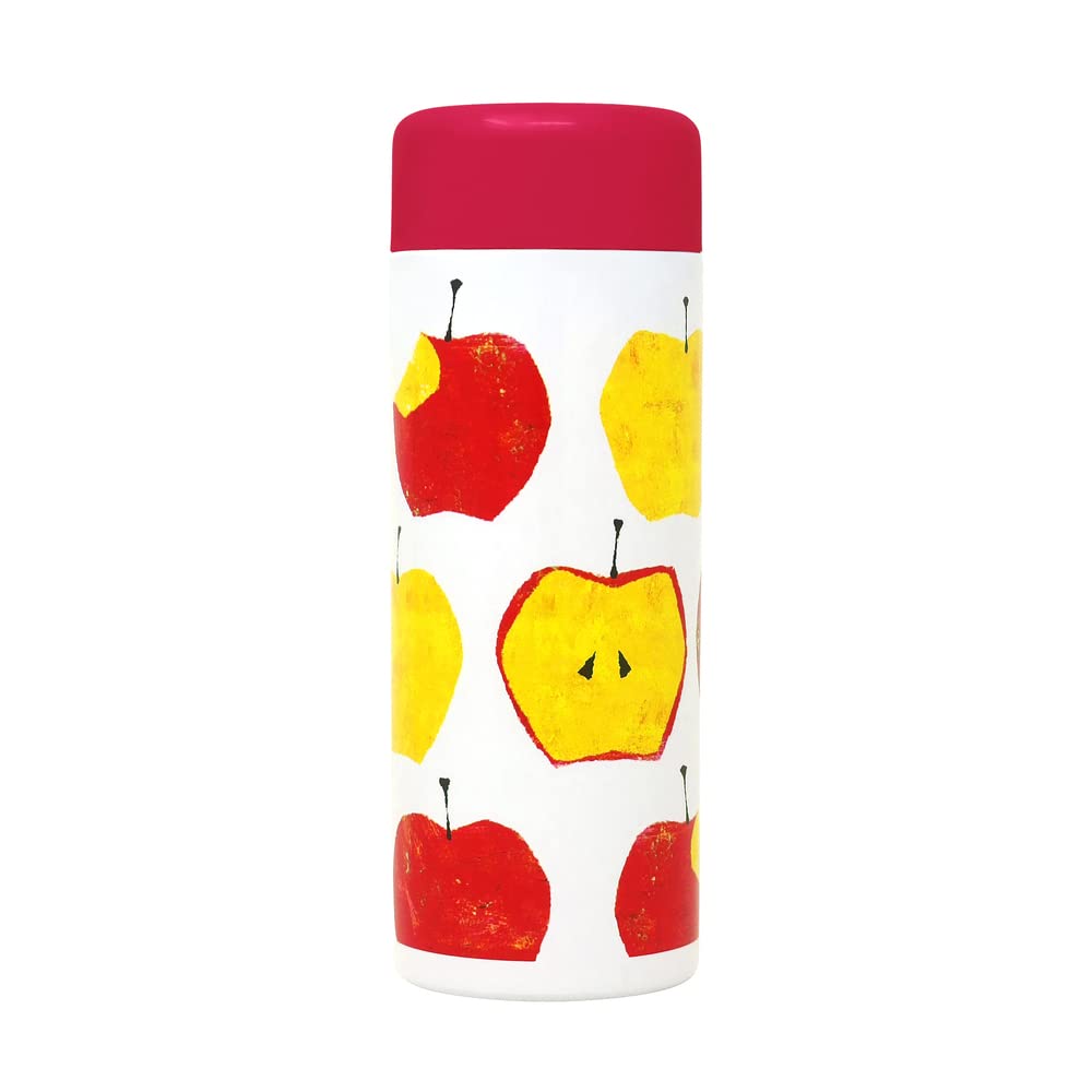 

Toa Metal Apple Mug, 380ml, Tomoko Hayashi Shunka Stainless Steel Mug, Fruit Pattern, 445-003