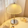 Warm Bedroom Night Light Creative Petal Mushroom Bedside Night Light Minimalist Desk Modern Glass High-End Table Lamps