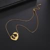 Family Baby Mom Pendant Necklace Simple Hollow Hugging Heart Choker Stainless Steel Jewelry 2026 Trend New Mother’s Day Gifts