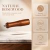 Brown Wooden Coffee Filter Handle M10 Thread Coffee Filter Handle for M10 Coffee Machine