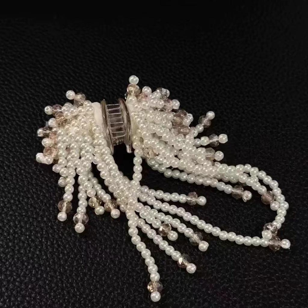 1PC Temperament, Beaded, Fringe, Hair Clips, Back of the Head, New, Half-Updo, Hair Accessories, High Ponytail