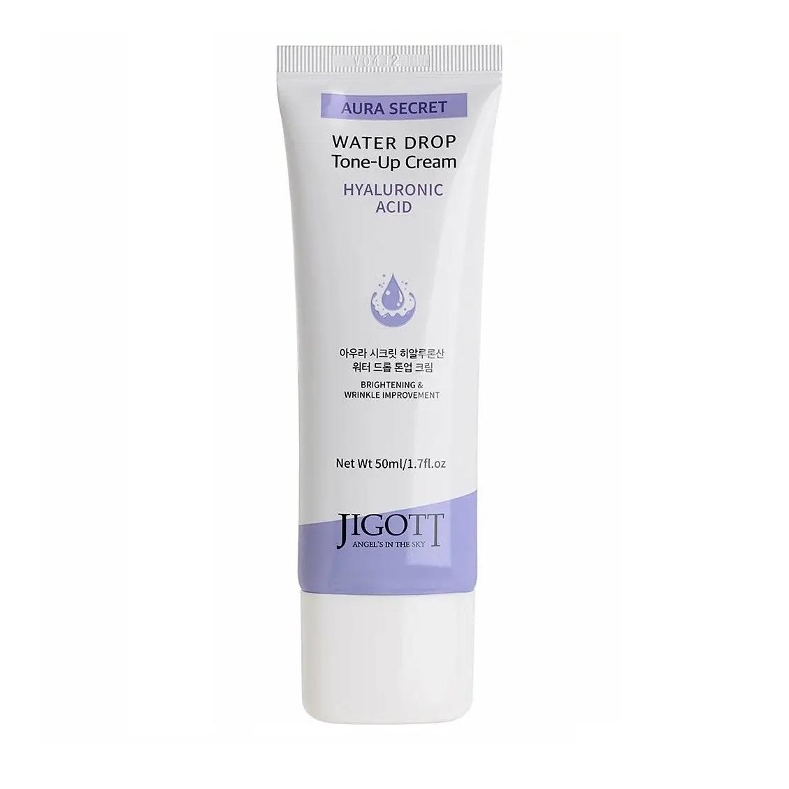 

Brightening face cream Hyaluronic acid Aura Secret Hyaluronic Acid Water Drop Tone Up Cream Jigott 50 ml