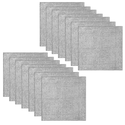 12 Wire Dishwashing Towels, 20x20cm, Triple-Ply Thick, for Scraping Grease, Scratch-Free, Durable, Bottle Cleaning, Dish Wiping, Multipurpose, for Hom