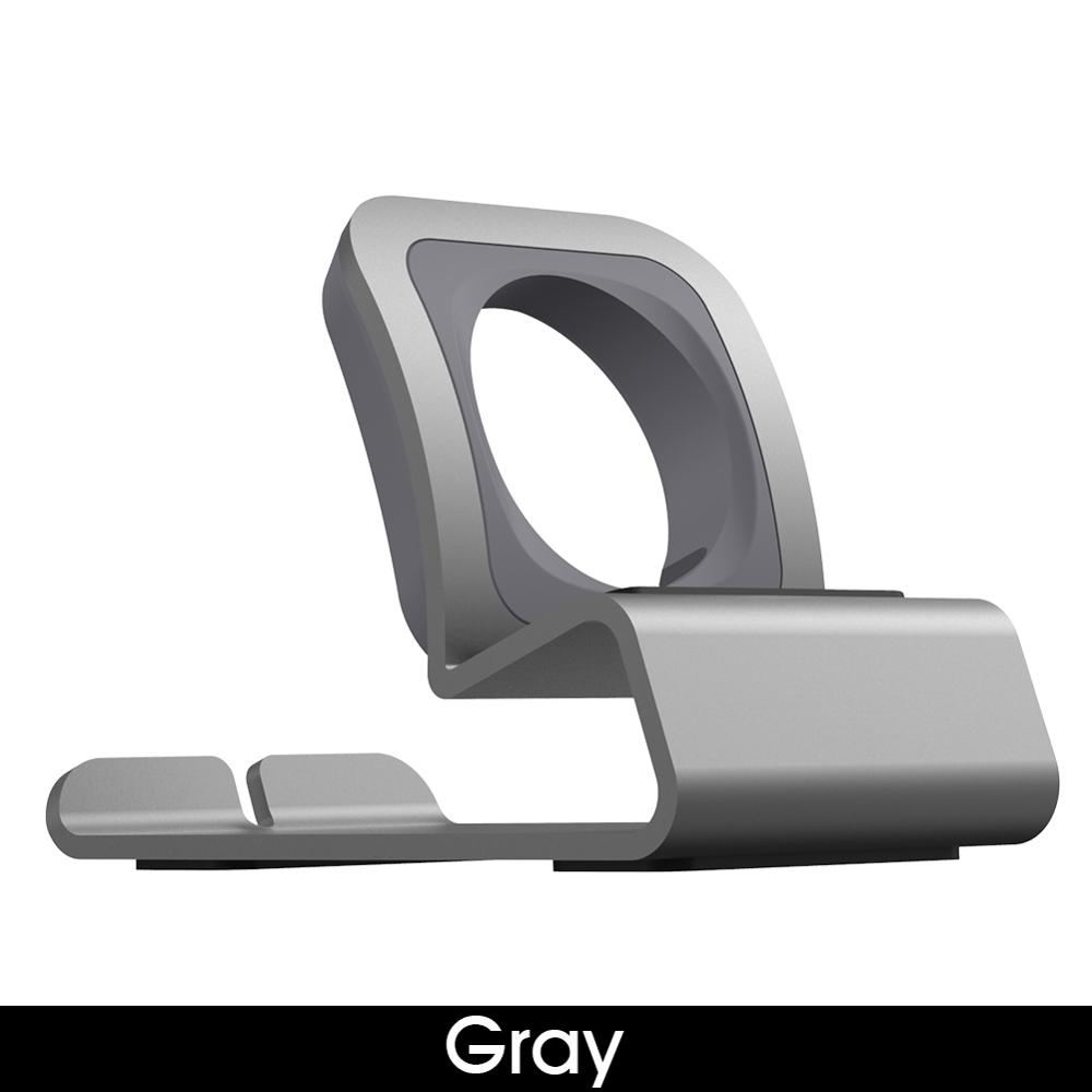 Aluminum Charger Stand for Apple Watch Dock Station Charging Holder for iWatch Ultra 1 2/10/9/SE/8/7/6/5/4/3/2/1 Silicon Bracket