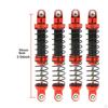 Oil Adjustable Damper Kit with Springs for RC Crawler Car, Compatible 1/10 SCX10 I II III