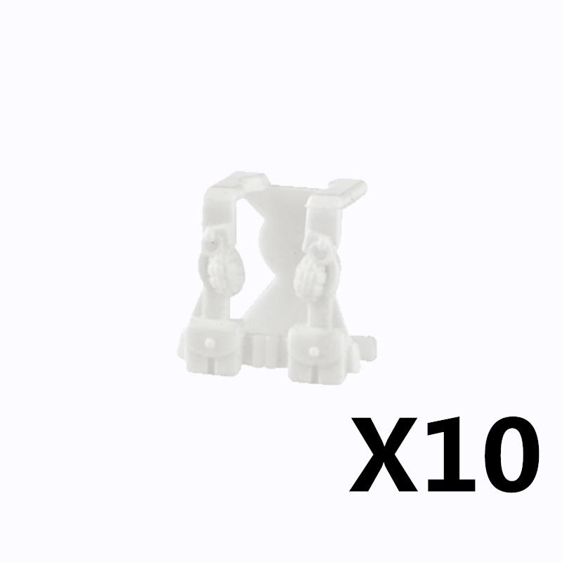 MOC Militärfigur Zubehör Bausteine Alpha SWAT Helm Weste Rucksack Knieschoner Nachtsichtgeräte Steine Spielzeug K017