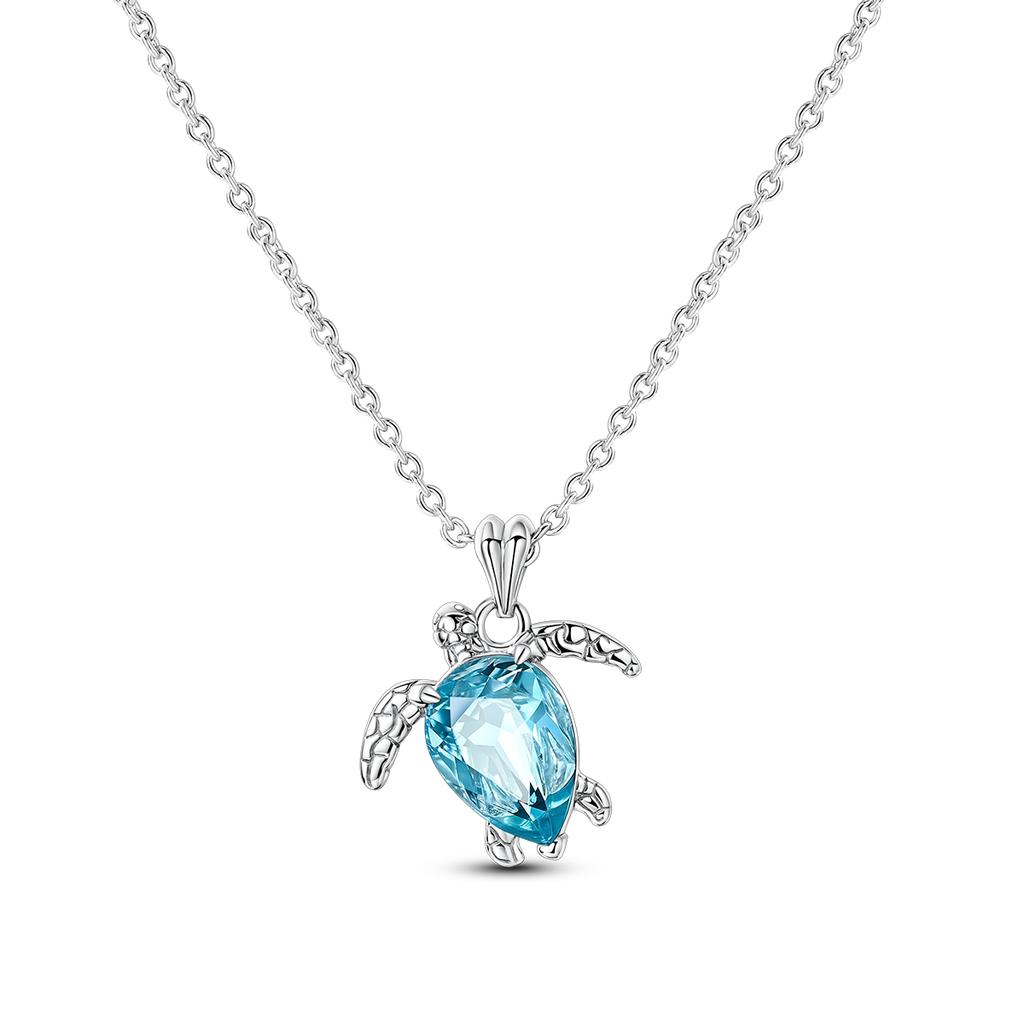 Necklace For Woman Wedding Fine Jewely 925 Silver Simple Basic Classic Butterfly Iris Heart Bear Cross Chain Necklace