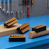 Drill Guide Jig Block for 4-10mm Holes, Precision Hole Locator, Woodworking Tool for DIY, Ideal for Dowel Joint Making in Home Workshop