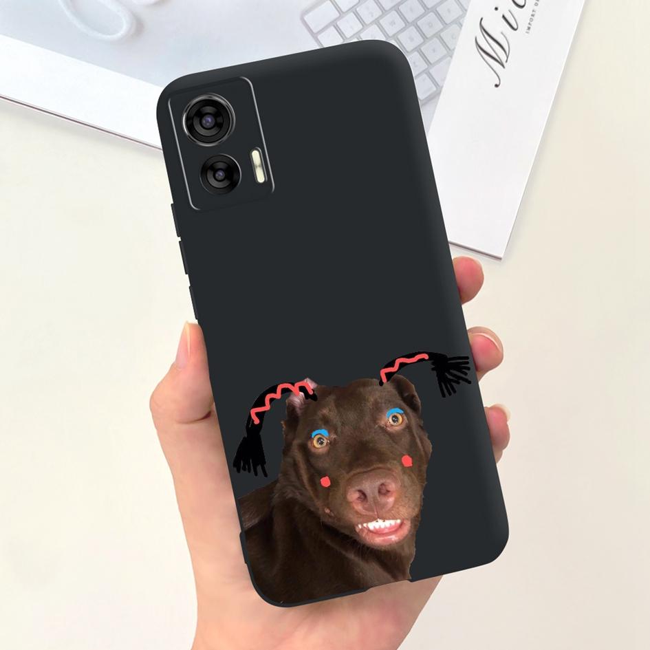 For Motorola Edge 30 Neo Case XT2245-1 Shockproof Cover Cute Cartoon Tulip Anti-Fall TPU Phone Case For Moto Edge 30 Lite Bumper