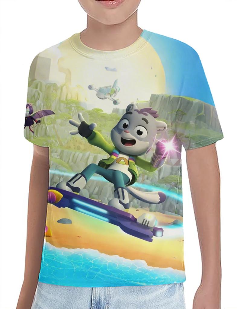 Summer 3DPrinting The Creature Cases Children's animated series Tops Anime T-shirt Sam Snow and Kit Casey Cartoon Print Casual   Cute T-shirt