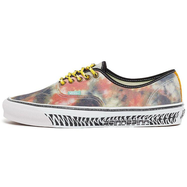Aries x Vans Authentic LX Canvas Collab Low Top Sneakers Unisex Multi Tie Dye VN0A4BV9YZC