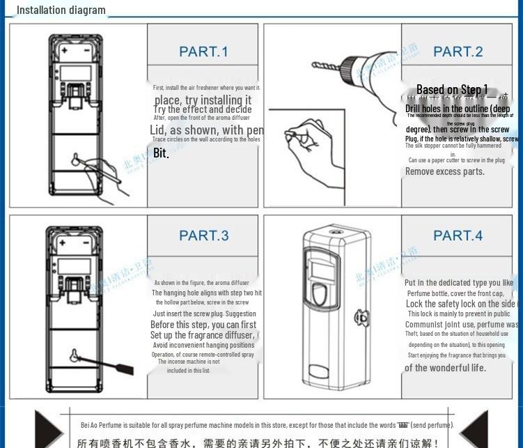 Automatic Air Freshener Timer & Fragrance Diffuser for Hotel Toilets