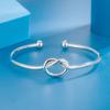 Open Double Circular Bead Tide Human Heart -Shaped Weaving Staggered Bracelet
