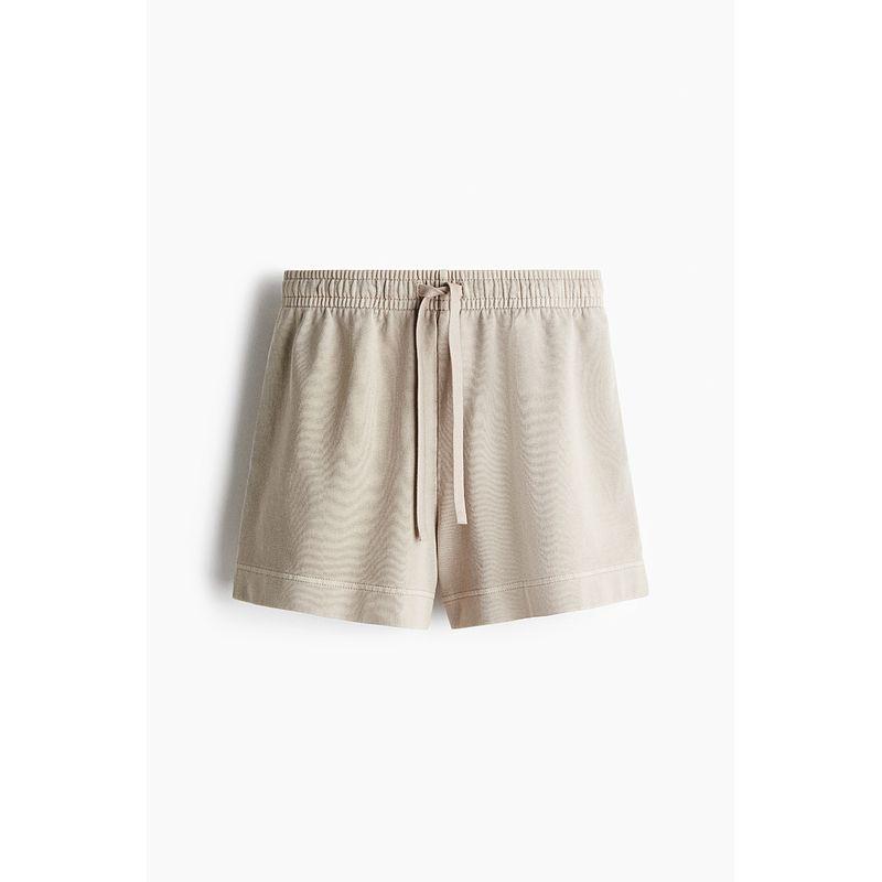 

HM Женская одежда Спортивные штаны 2025 Лето Новые Женские Потертые Хлопковые Шорты для Бега 1276855 Light rice Gray 150/60