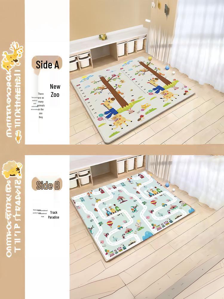 Thickened, Odorless Baby Crawling Mat: Foldable Foam with Cold Insulation for Living Room