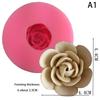 3D Flower Silicone Mold Cake Fondant Candle Clay Cupcake Jelly Candy Chocolate Decoration Durable Baking Mould
