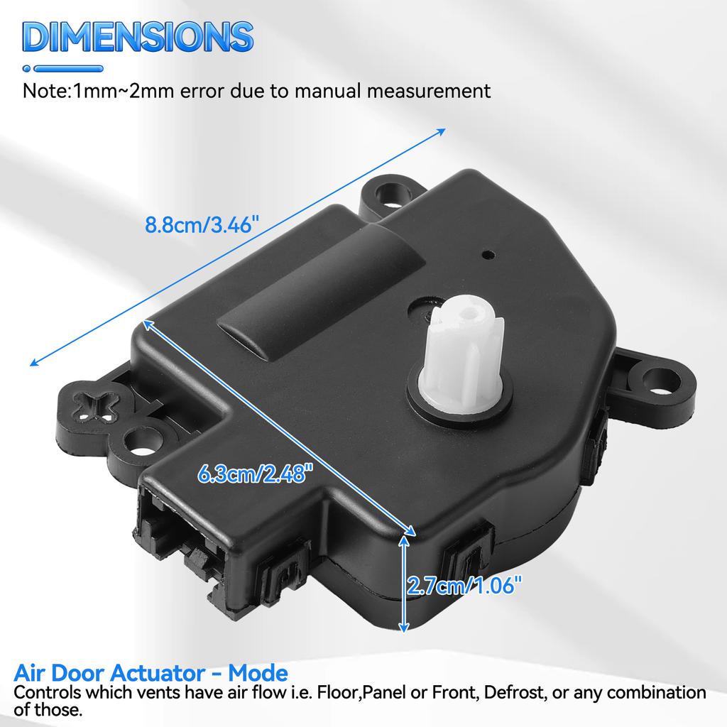 HVAC Air Blend Door Actuator For Chrysler Dodge Avenger Journey Ram ProMaster 3500 Jeep Compass Wrangler 2008-2021 68018109AA