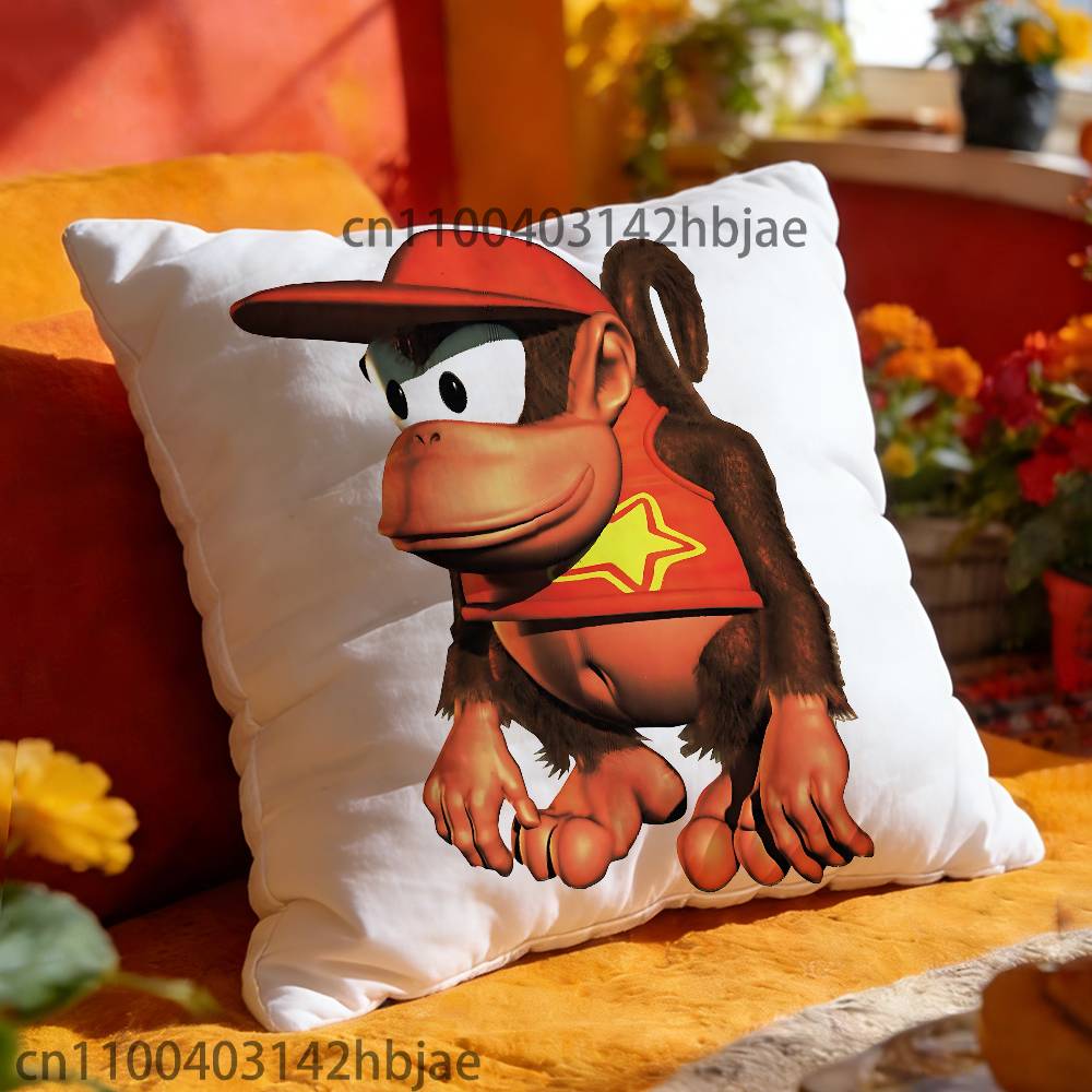 D-ÅsnaS K-ApaB-BananS Kuddfodral Sovrum Vardagsrum Soffa Heminredning Polyester Kuddfodral med Dragkedja