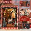CRESYMME Miniature House Dollhouse Book Nook Kit, Wooden DIY 3D Hobby Handmade (Snow White's Hideout)