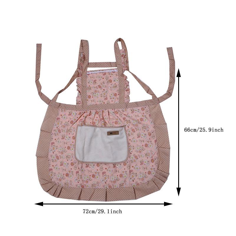 Модный женский фартук с цветочным принтом для приготовления пищи, для женщин и взрослых, с тонкой дышащей талией, для мужчин, для работы, из хлопка, холста, с цветочным принтом, для дома, кухни