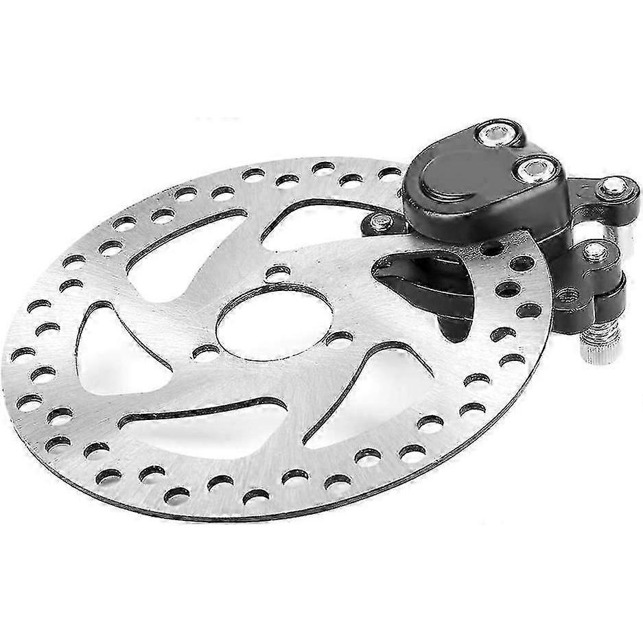 Hinterradbremsensatz, Mini-Roller-Hinterradscheibenbremsensatz aus Aluminiumlegierung, Bremsscheibe + Bremssattel für Mini-Benzin- oder Elektro-Go-Kart/ATV/Mini-Roller/SUV