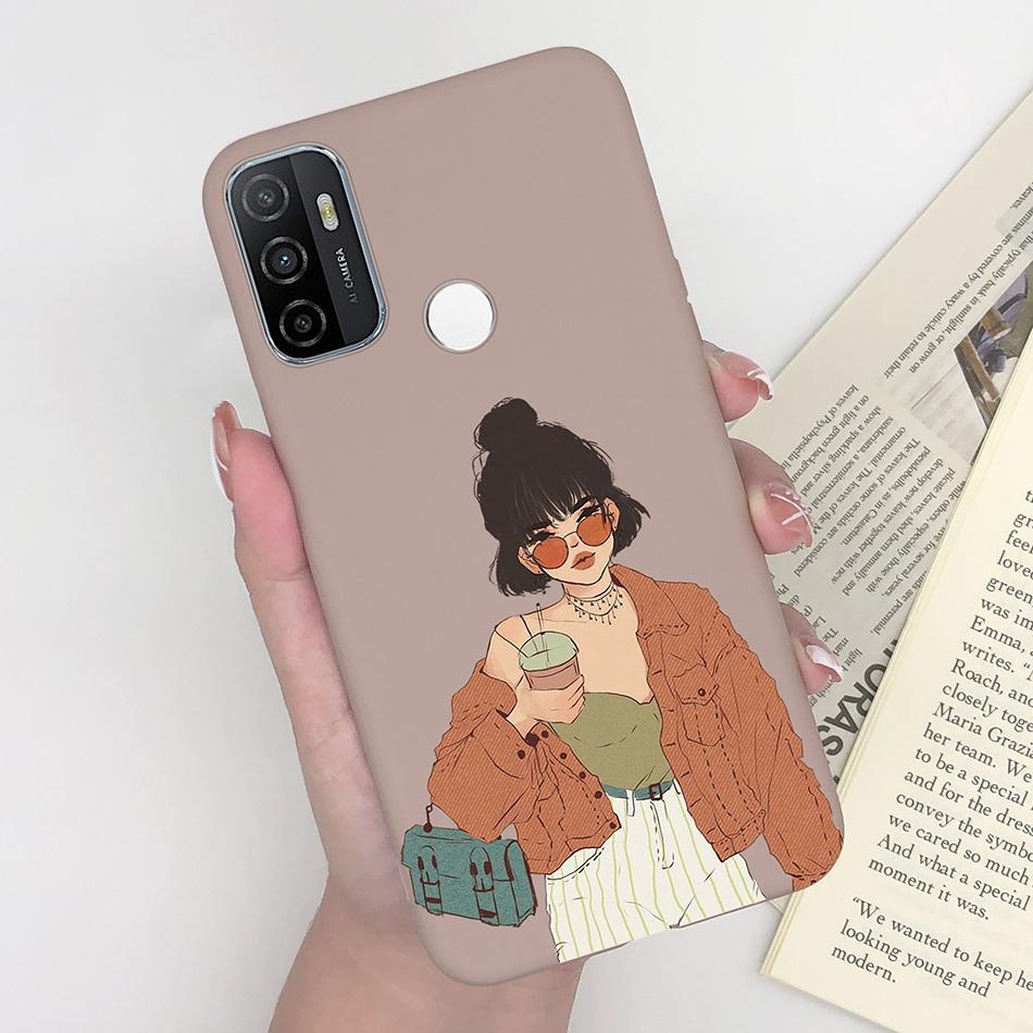 For OPPO A53S 2020 Case Cartoon Coque Heart Painted Silicone Phone Back Cover For Oppo A53s A 53s A53 S Oppoa53 2020 Shell Case
