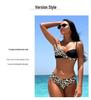 Women's Leopard Print Bikini - Stylish European and American Swimwear for a Sexy Beach Vacation