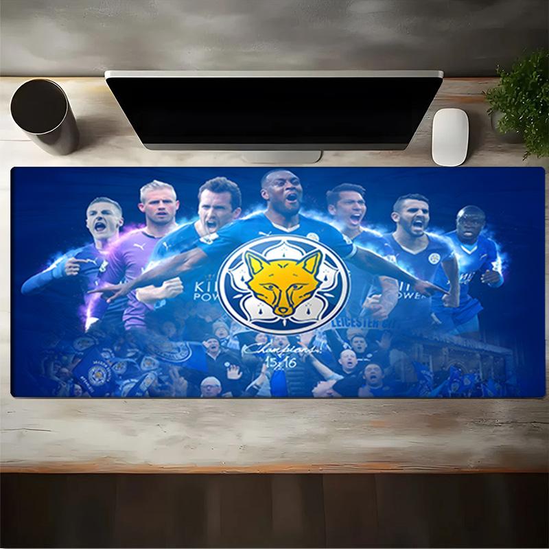 Leicester Football Club Wappen Mauspads, Gaming-Mauspads, Tastaturpads, Schreibtischdekoration für Computer-Notebook, Fan-Geschenk, Geburtstagsgeschenk