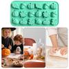 Mini Fall Molds 18-Cavity Pumpkin Pine Cone Maple Leaves Moulds Mini Silicone Non Stick Easy Release Molds for Craft Soap