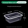Disposable Rectangular Food Containers with Lids