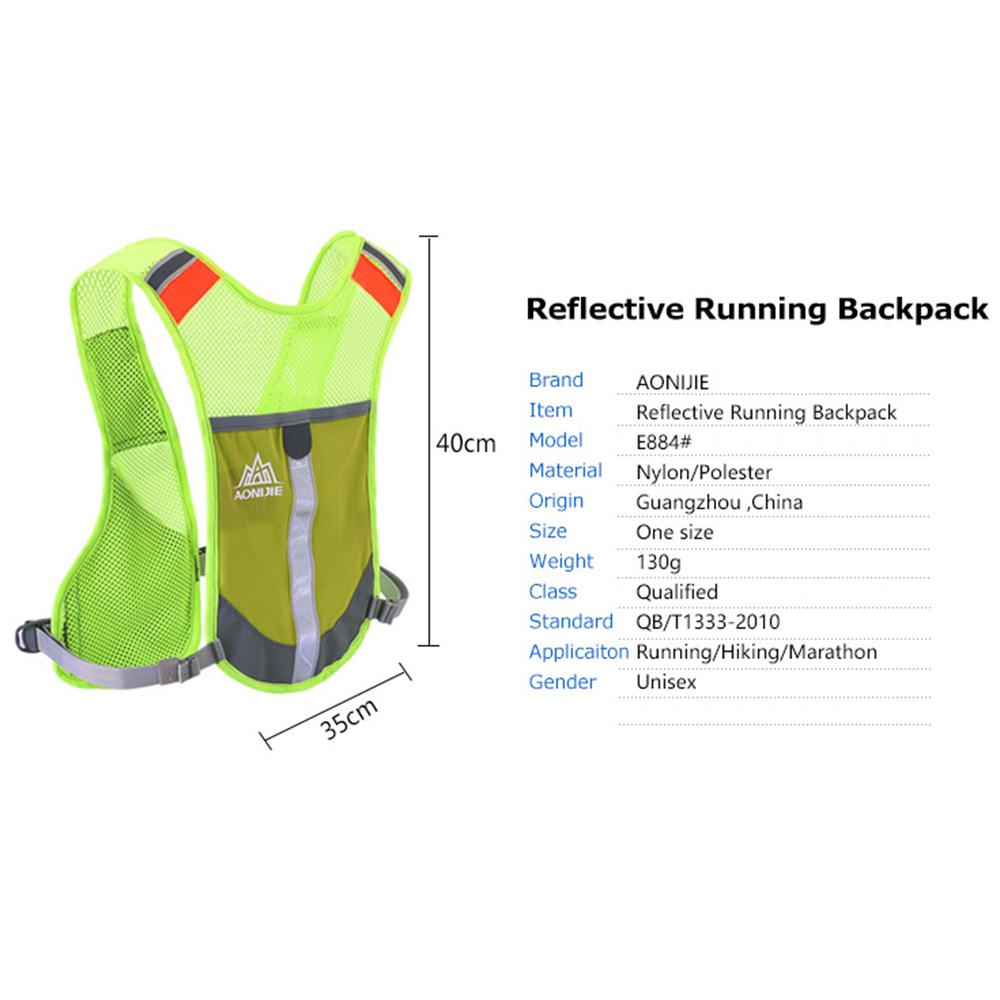reflective hydration pack