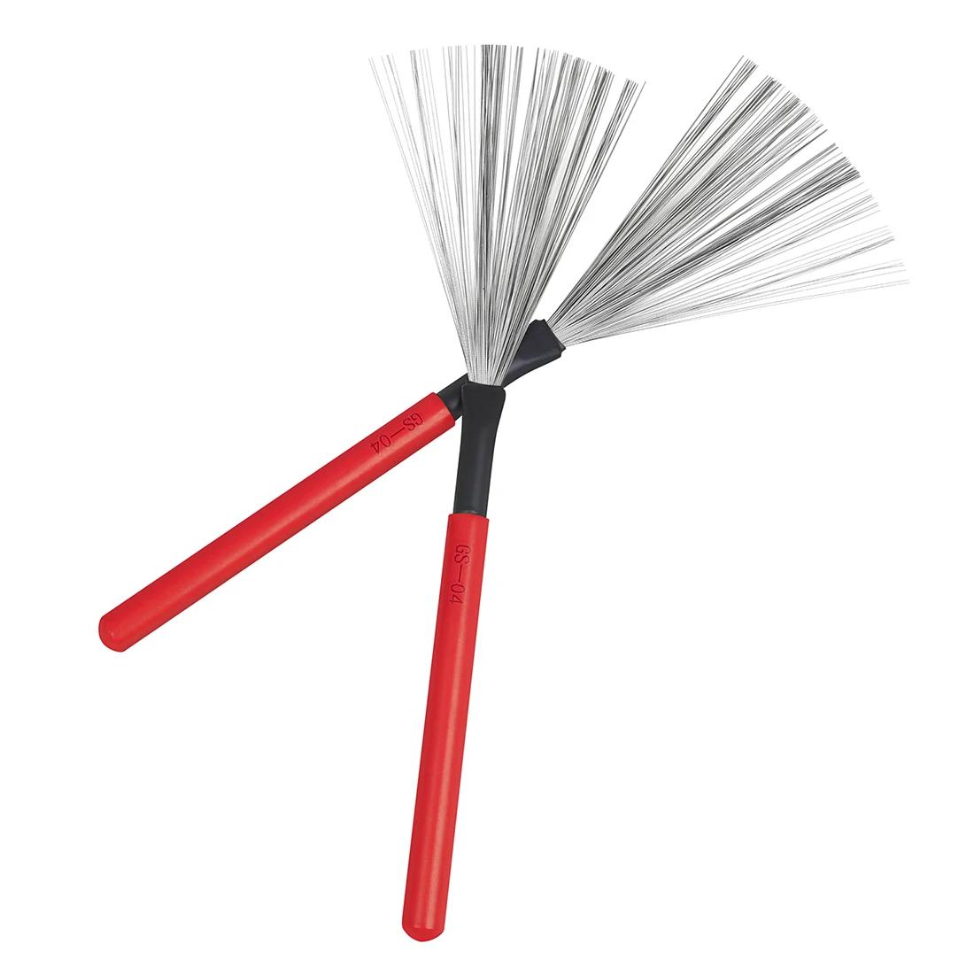 IRIN 2Pcs Drum Brush Metal Material Special Model Jazz Style Retractable Music Tools Drumstick Percussion Instrument Parts