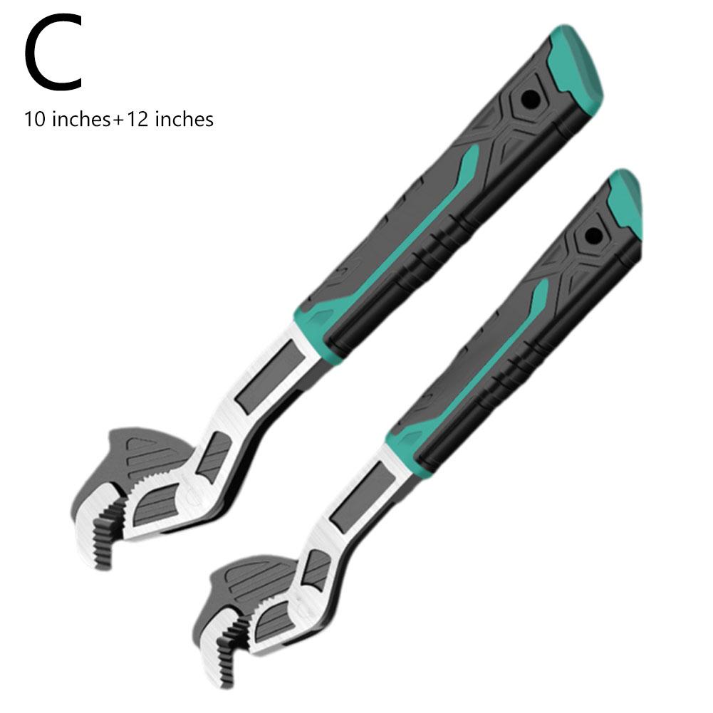 2/3Pcs Universal Adjustable Wrench High Carbon Steel Wrench Tool Tougher Multiple Pipe Self-locking Durablily Wrench Sizes Z3E1