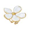 Xiyin's New Stainless Steel Ring Is Electroplated with 18k Real Gold, French Retro White Gold Dripping Oil Ring Jewelry.