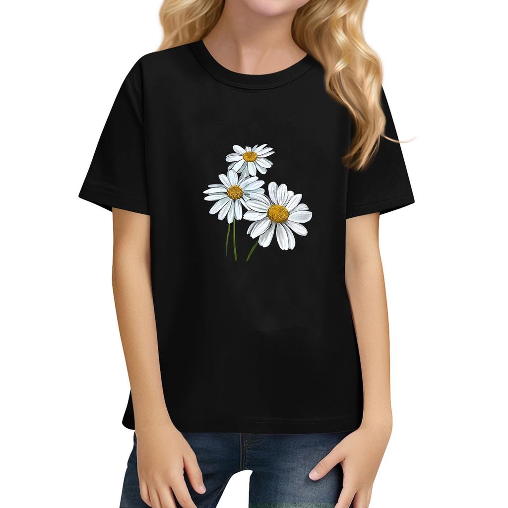 Kinder T-Shirt mit kurzen Ärmeln, Farbe, für den täglichen lässigen Gebrauch