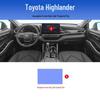 Center Console & Navigation Screen Film for 26 Toyota Highlander Models