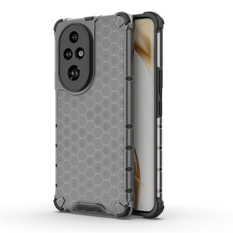 Shockproof Transparent Case For Honor 200 Pro Honeycomb Armor Back Case For Honor 200 Pro Case Cover For Honor 200 Pro 200 Lite